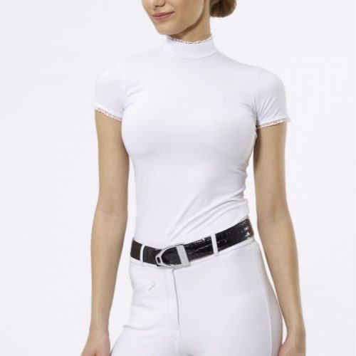 Show Shirt PRINCESS White or Navy Short Sleeve Technical Cavalliera