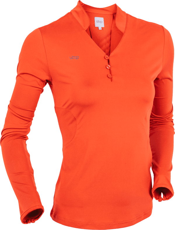 Uhip Technical Long Sleeve Top Orange Rust