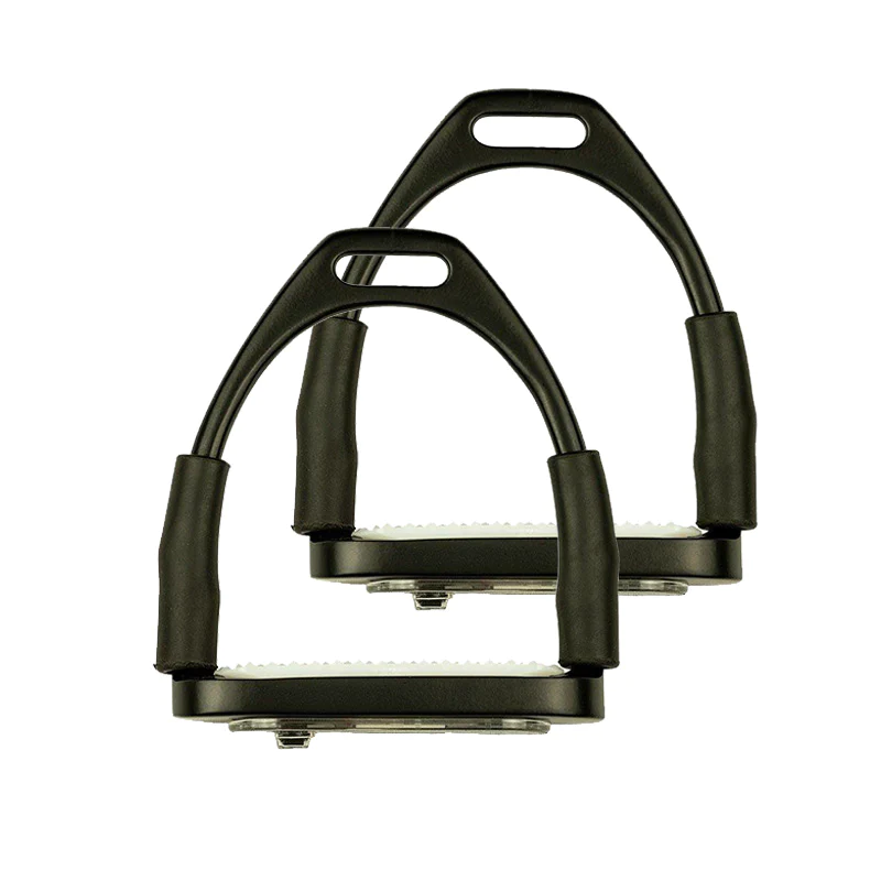 Safety-Flex Stirrups Black Matt incl. LEDs - Image 2